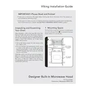 Viking DMOR200 Microwave manual cover