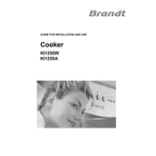 Brandt KI1250A Cooker manual cover