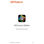 Roland 4XCamera Maker manual cover