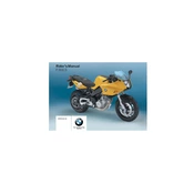 BMW F 800 S 2009 Motorcycle manual cover