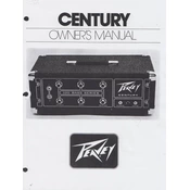 Peavey Century Amplifier manual cover