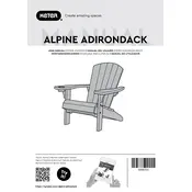 Keter Alpine Adirondack Furniture manual cover