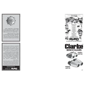 Clarke 4499120 BIN0821 Binocular manual cover