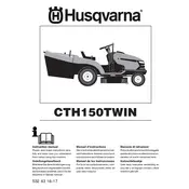 Husqvarna CTH150TWIN Lawn Mower manual cover