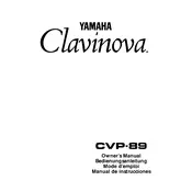 Yamaha Clavinova CVP-89 Piano manual cover