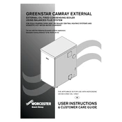 Worcester Greenstar Camray External 12/18 2007 Boiler manual cover