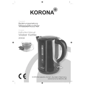 Korona 20502 Kettle manual cover