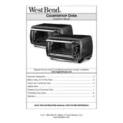 West Bend L5838A 74106 Oven manual cover