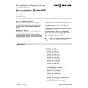 Viessmann Vitocrossal 300 Communication Module LON Accessory manual cover