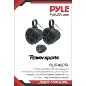 Pyle PLUTV46BTA Speaker manual cover