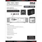 Pyle PSBS8 Subwoofer manual cover