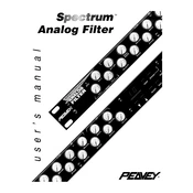 Peavey Spectrum Analog Filter Mixer manual cover