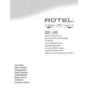 Rotel RDD-1580 Converter manual cover