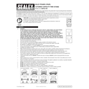 Sealey AS12 Axle Stand manual cover