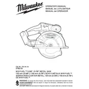 Milwaukee M18 Fuel 2782-20 Saw manual cover