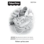 Fisher Price Mattel Rock n Play BDF84 Bassinet manual cover