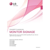 LG 47WV30BR 47WV30BR-B.AUS Signage manual cover