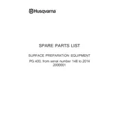 Husqvarna PG 400 Grinder 2012 manual cover