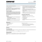 Shure KSM42 Microphone manual cover