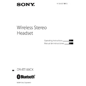 Sony DR-BT100CX manual cover