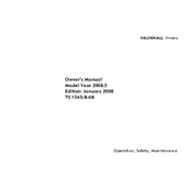 Vauxhall Vivaro 2008 manual cover