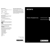 Sony MDR-1R manual cover