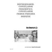 De Dietrich DRD727JE Refrigerator manual cover