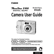 Canon PowerShot S100 manual cover