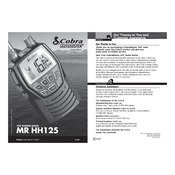 Cobra MR HH125 manual cover