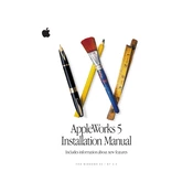 Apple AppleWorks 5 for Windows 95 and NT 4.0 manual cover