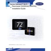 Carrier 33CONNECTSTAT43 manual cover