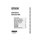 Epson ELPLX01S manual cover