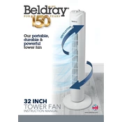 Beldray EH3230 150 32 Inch Tower Fan manual cover