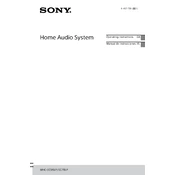 Sony MHC-EC719iP manual cover