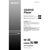 Sony DVP-NC6800H manual cover