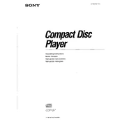 Sony CDP-S7 manual cover