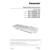 Panasonic AV-HS60C1P manual cover