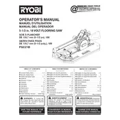 Ryobi PGC21B Saw manual cover