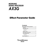 KORG AX3G manual cover