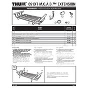 Thule MOAB Extension 691XT manual cover