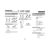 Onkyo HTP 588 manual cover