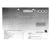 Yamaha T-1000 Tuner manual cover