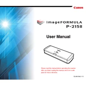 Canon imageFORMULA P-215II manual cover