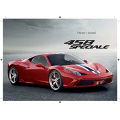 Ferrari 458 SPECIALE Car manual cover