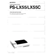 Sony PS-LX55 manual cover