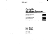 Sony MZ-R50 manual cover