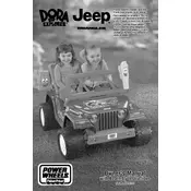 Power Wheels Mattel Jeep Wrangler Dora T6137 Toy manual cover