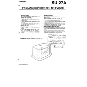 Sony SU-27A manual cover