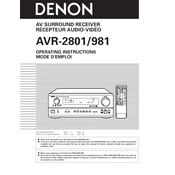 Denon AVR-981 manual cover