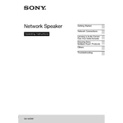 Sony SA NS300 manual cover